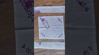 Handkerchief design 🎀🌷 shortsvideo shorts ytshorts seemacreation15 [upl. by Gower113]