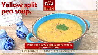 Quebec style Canadian Yellow Split Pea Soup [upl. by Ohaus]