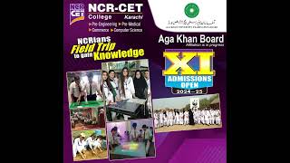 XI  Admissions Open  NCRCET College Karachi [upl. by Inilam930]