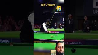 Unsuccessful 147  Break of 146 snooker cuesports shorts [upl. by Shirley]