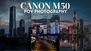 POV PHOTOGRAPHY WITH CANON M50  TALENT PARK SHENZHEN CHINA [upl. by Atterg736]