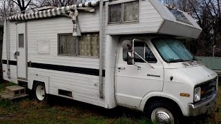 SOLD500For Sale 1974 Dodge RVCamperMidas  28 Foot [upl. by Attenov]