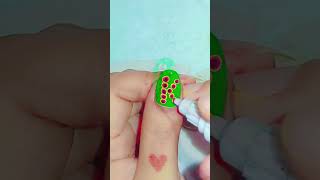 Easy and beautiful Nail design nailart nailcolour naildesign [upl. by Nicholl364]