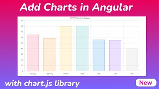 How to add charts in Angular application  Using chartjs library [upl. by Capello]