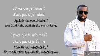 Maître Gims  Estce Que Tu Maimes Lirik amp Terjemahan [upl. by Pavlov]