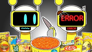 SPRUNKI ASMR  FUN BOT Normal Vs Horror Convenience Store Food Mukbang  Incredibox Animation [upl. by Netti758]