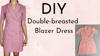 DIY doublebreasted blazer dress [upl. by Aical]