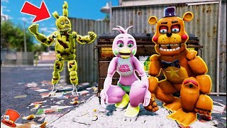 CAN SPRINGTRAP FIND FLOWER CHICA amp ROCKSTAR FREDDY HIDING GTA 5 Mods FNAF RedHatter [upl. by Mckeon]