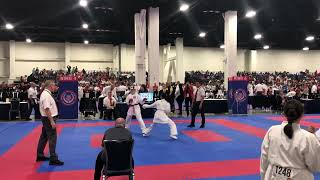 Asha kumite 1 2022 WUKF World Championships [upl. by Karlene]