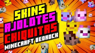 Las skins más TIERNAS y CHIQUITAS de los AJOLOTES Minecraft [upl. by Branca]