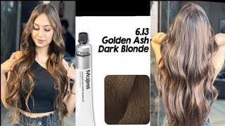 L’Oreal professional hair colour 613 golden ash dark blonde hair colour कैसे करें trending 1m [upl. by Russ699]