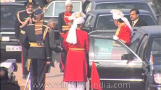 President Dr APJ Abdul Kalam being welcomed at Republic Day Parade 2004 [upl. by Eigger949]