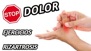 RIZARTROSIS Mejores EJERCICIOS para el DOLOR del PULGAR y MANO Hazlos conmigo Fisioterapia Fitness [upl. by Aivatnohs592]