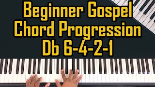 Master the 6421 Gospel Progression in Db Like A Pro [upl. by Ahsoym871]