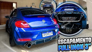 FIZ ESCAPE DIRETO FULL INOX 3 NO FUSCA TSI FICOU INSANO 😱 [upl. by Hospers]