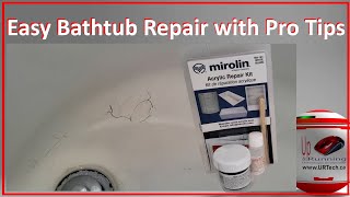 Easy Tub Repair with Pro Tips Fix Your Cracks and Holes [upl. by Abixah]