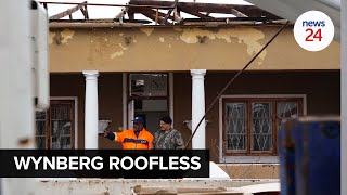 WATCH  It sounded like a bomb Cape Town residents mop up after roofs blown off in storm [upl. by Papp]