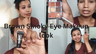 Brown Smokey Eye Makeup Look🤎😃 Simple Eye Look Reena Jaiswal  smokeyeye makeuplook [upl. by Anitniuq347]