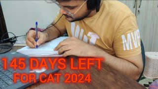 CAT countdown  145 days left vlog crackcat mba [upl. by Erodeht]