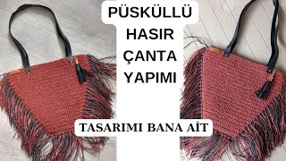 Kağıt İpten Kendi Çantanızı Yapın🌸Basit Teknikle Yaratıcı Tasarımkağıtipçantamodeli [upl. by Aeli]