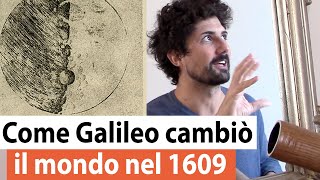 Tutte le SCOPERTE astronomiche che GALILEO fece con il suo TELESCOPIO nel 1609 UN MITO [upl. by Cirdes]