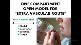 One Compartment Open Model For Extra Vascular Route [upl. by Artie]