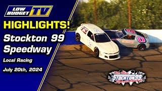 Highlights  Stockton 99 Speedway Locals  July 20th 2024 [upl. by Hawger200]