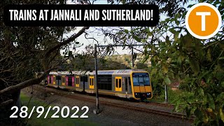 2892022  Trains at Jannali and Sutherland [upl. by Sandry]