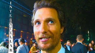 Matthew McConaughey interview at Interstellar premiere [upl. by Navis648]