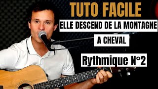 Tuto guitare Hugues Aufray  Elle descend de la montagne à cheval Accords et Paroles [upl. by Nevear626]