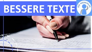 Texte hochwertiger flüssiger in besserer Sprache amp stilistisch perfekt schreiben  Tipps amp Tricks [upl. by Notterb]