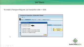 SAP Basis  Transport Requests [upl. by Aciamaj]