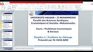 Problèmes économiques et sociaux S3 Séance 2 Enseignant AZIZ OUIA [upl. by Morel]