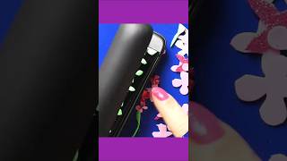 Foamiran flowers on a hair styler diy doll craft [upl. by Anujra]