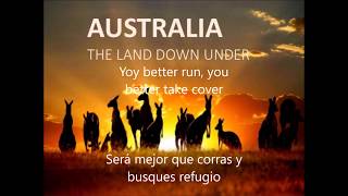 Men At Work  Down Under Subtitulado  Lyrics [upl. by Llerat]