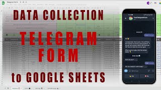 TelegramForm  Data collection from Telegram to Google Sheets [upl. by Lig]