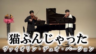 猫ふんじゃった ヴァイオリン二重奏版 Flohwalzer Chopsticks 子猫之舞 Violin Duo [upl. by Huoh]