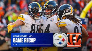 Steelers outlast Bengals CLINCH 21st straight winning season  Game Recap [upl. by Adelbert]