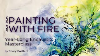 🔥🔥PAINTING WITH FIRE Encaustic Masterclass 🔥🔥 [upl. by Ardekahs]