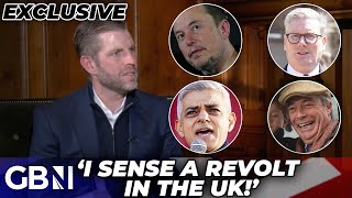 EXCLUSIVE Eric Trump Delivers Scathing Verdict on Labour Sadiq Khan Farmers and Free Speech [upl. by Aerdnaid]