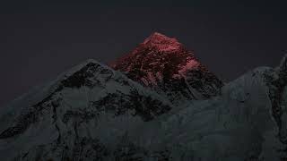 Time lapse of Mount Everest at sunset FREE STOCK VIDEO [upl. by Ammadas588]