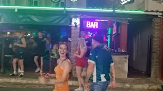 KAVOS Corfu  WARNING 1am Nightlife On The Strip [upl. by Salita]