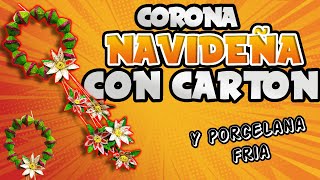 Corona de NAVIDAD 🎄Con Las Cubetas de Los Huevos 🥚Adorna tu Casa [upl. by Means]