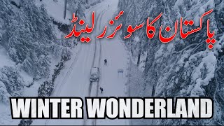 Nathia Gali Road Conditions  Murree Snowfall  Car Stuck Badly  People Rescue  Go North  Stop [upl. by Engle]