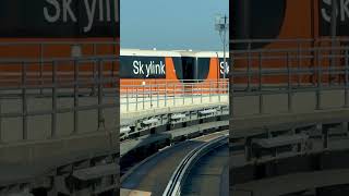 SkyLink train at DallasFort Worth Airport train trolley transportation airport [upl. by Anihta]