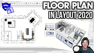 Creating a Floor Plan in LAYOUT 2020 from a SketchUp Model  Layout 2020 Part 1 [upl. by Libbna432]