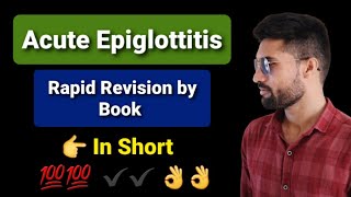 acute epiglottitis lecture ent [upl. by Yenor]