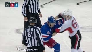 Mark Stone vs Jimmy Vesey Dec 27 2016 [upl. by Cormac100]