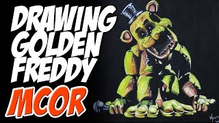 Drawing The Golden Freddy  Five Nights at Freddys 2 [upl. by Chavey]