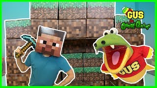 Minecraft In Real Life Steve Enderman Creeper and Gus the Gummy Gator [upl. by Elli56]